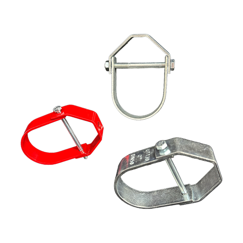 Water Pipeline Bracing Kit Carbon Steel Hydraulic Forged Pipe Clamp Galvanized Layer