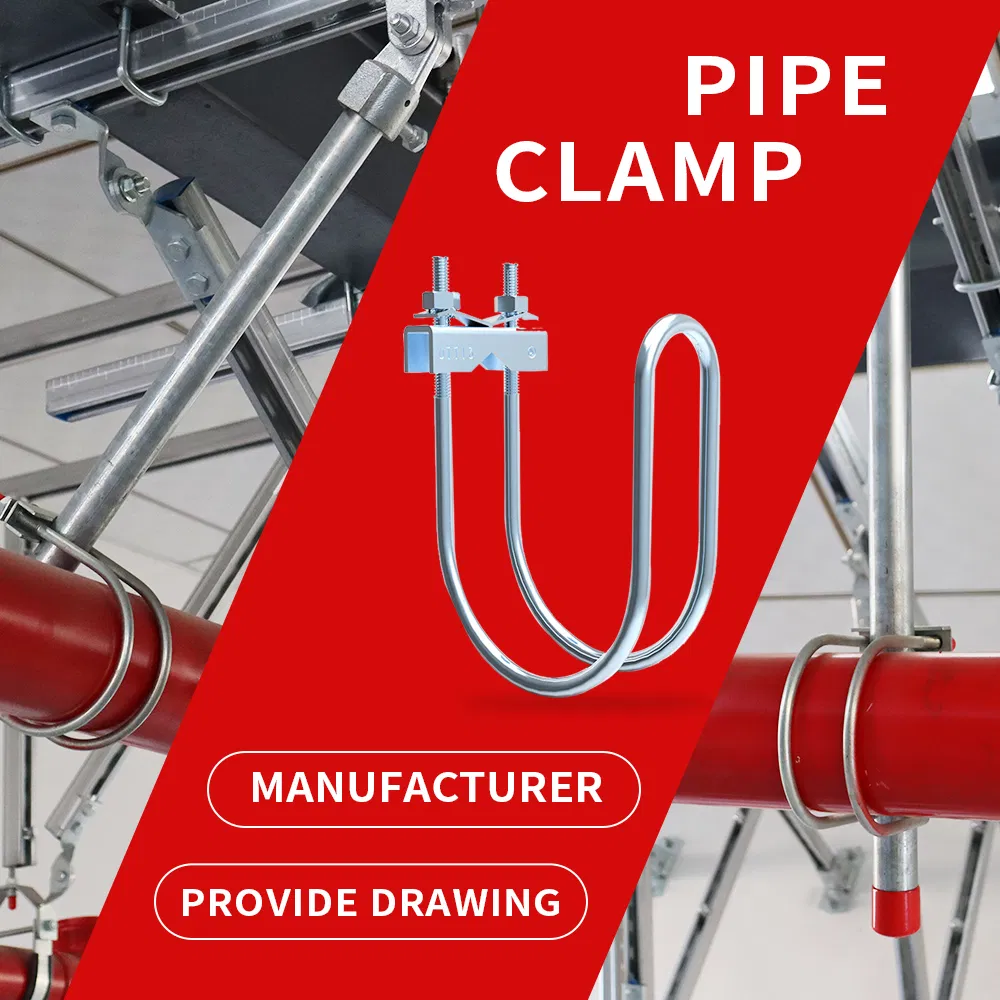 Dual U-Bolt Pipe Support Bracket and Saddle