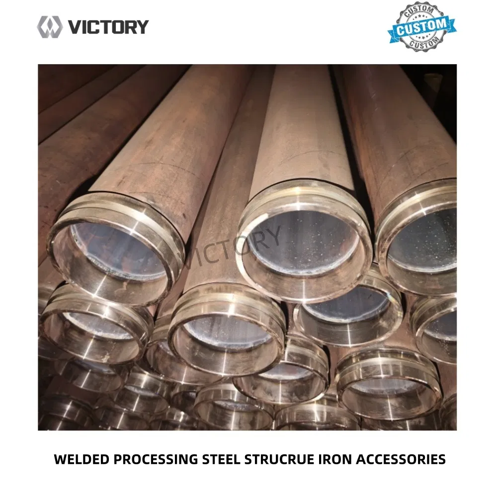 Heavy-Duty Steel Pipe Support Base for Welding Applications