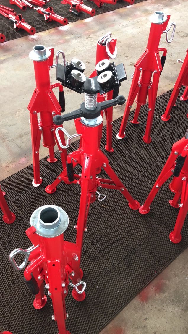 High Quality Folding Pipe Support with Double Balls Adjustable Height