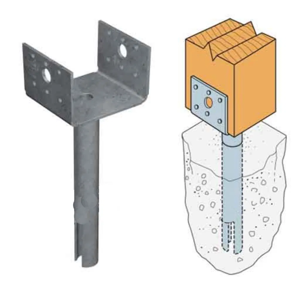 Galvanised Steel U Shape Post Support