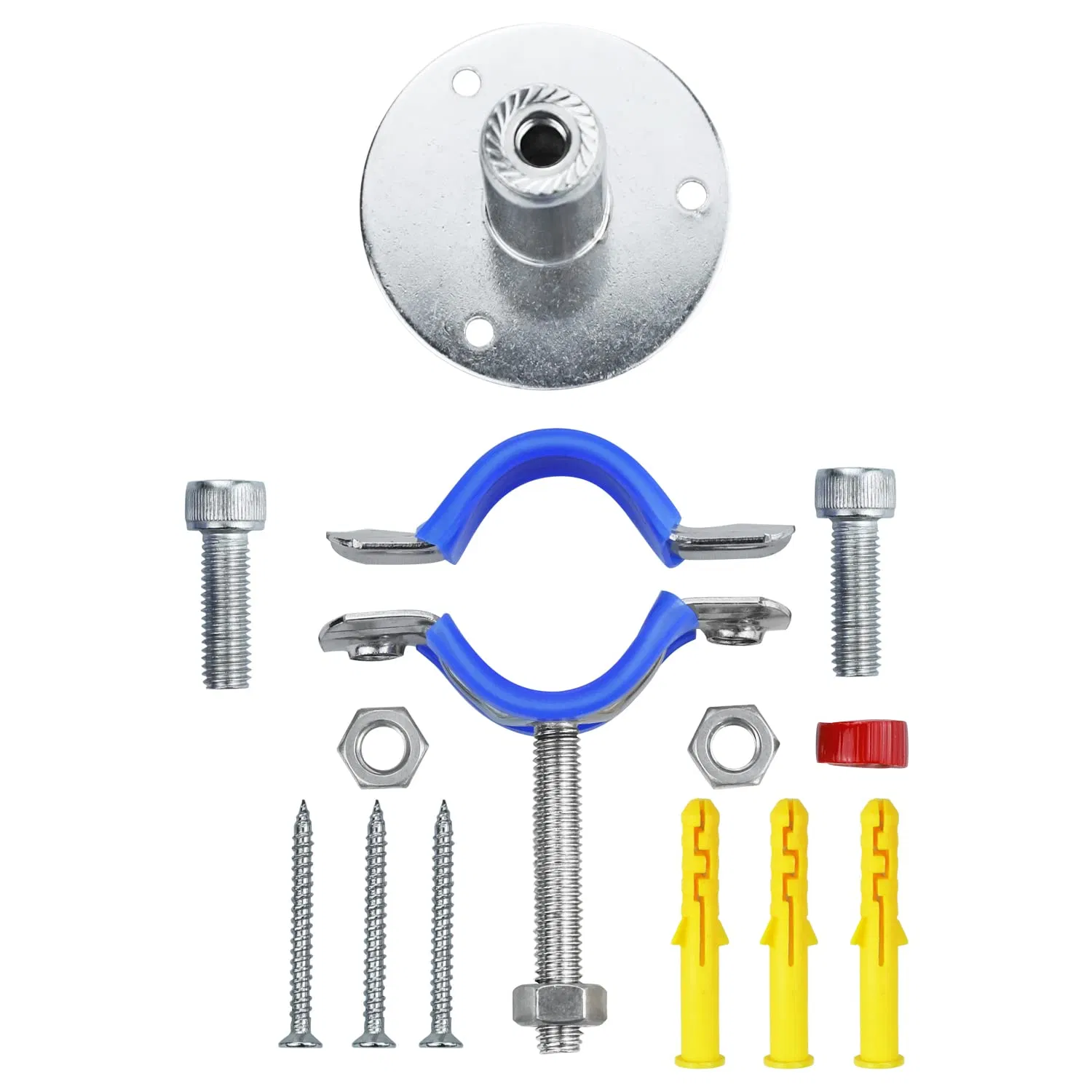 Stainless Steel Wall Mount Ceiling Mount Adjustable Pipe Supports