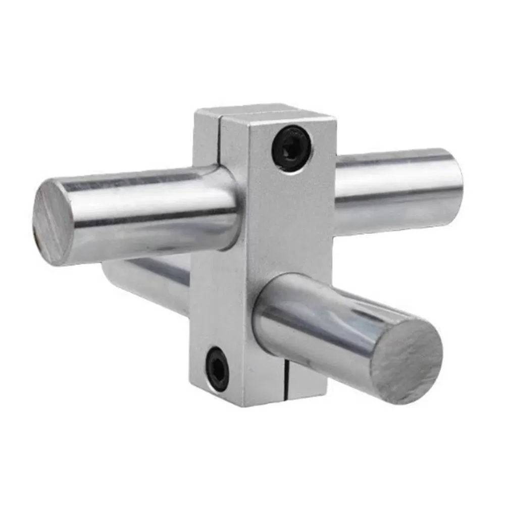 Pillar Fixing Clamp Vertical Fixed Diameter Fastening Optical Axis Cross Block Steel Pipe Fixing Support Block Connector Bracket