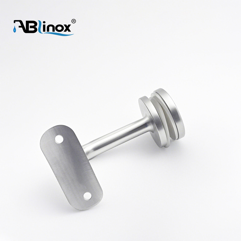 Stainless Steel Handrail Bracket Pipe Tube Railing Glass Post Adjustable Support