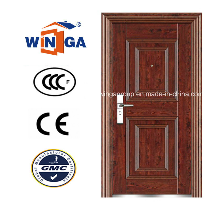 Different Color Cold Roll Secuirty Iron Steel Metal Door (W-S-101)
