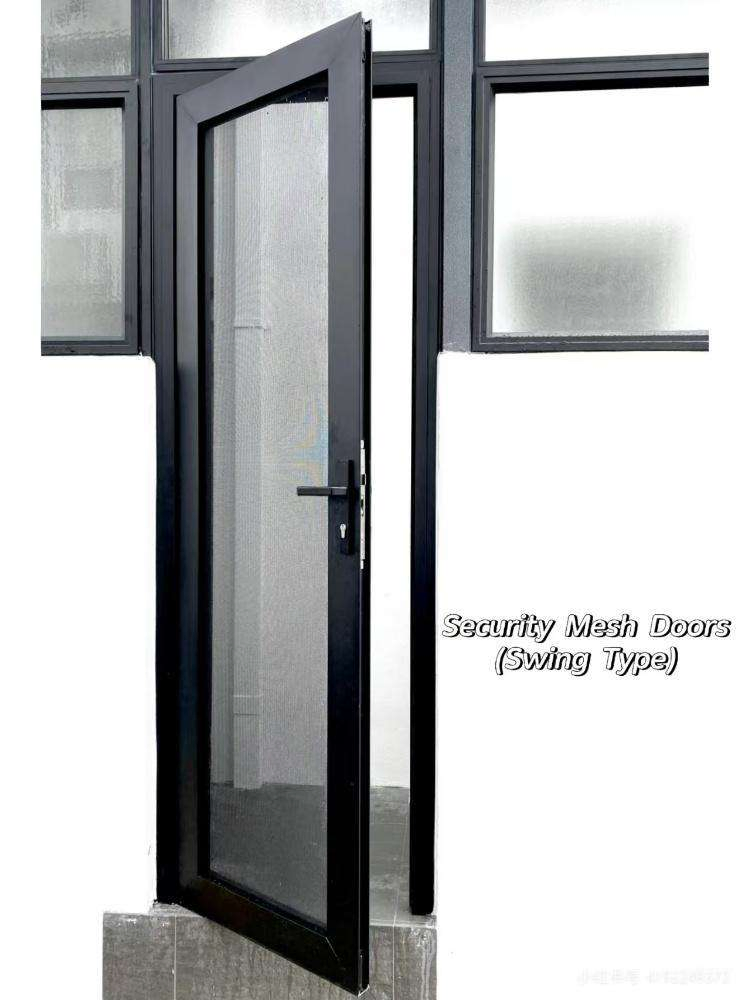 Entry Doors with Stainless Steel Mesh Storm Aluminum Security Screen Door