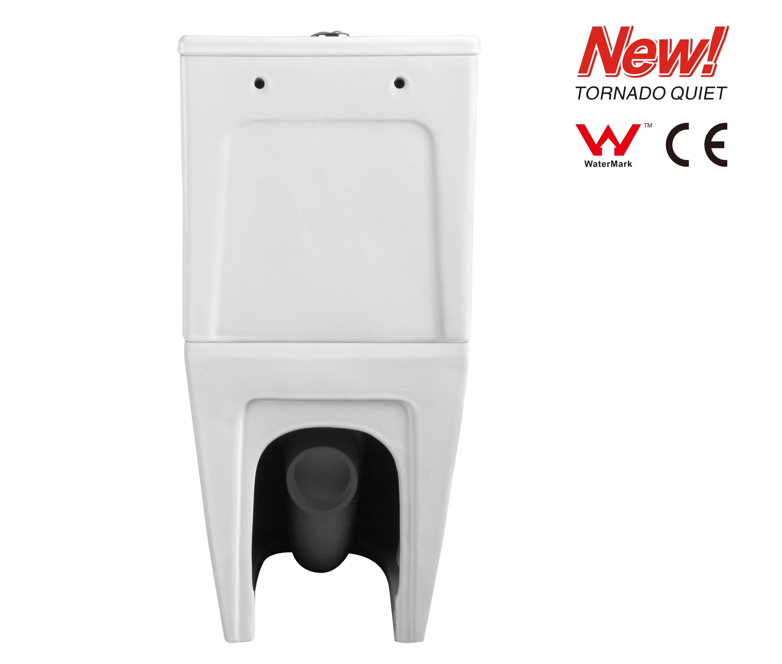 New CE Watermark Two Piece Tornado P/S-Trap Back-to-Wall Closet Toilet