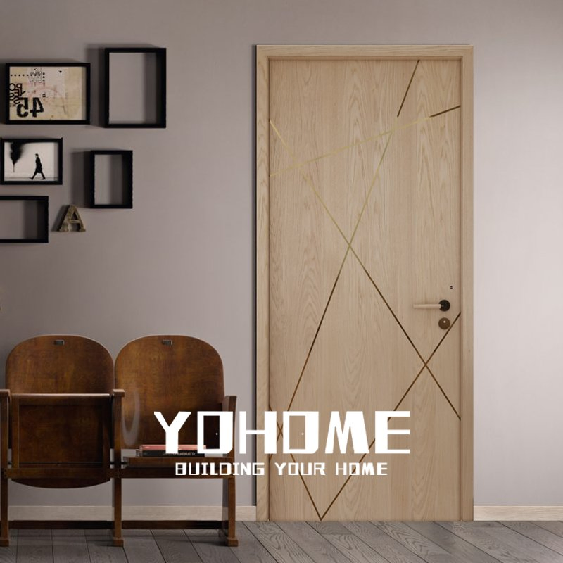 European Latest Design Wood Quality Interior Acoustic Soundproof Fireproof Apartment Hotel Guest Room Door
