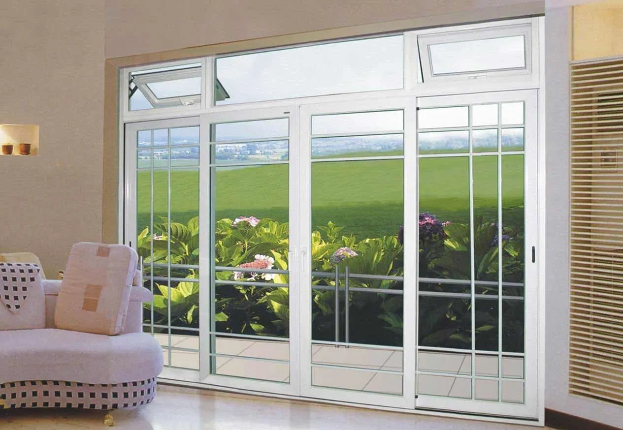 European Design Aluminum Sliding Door with Stainless Steel Mesh
