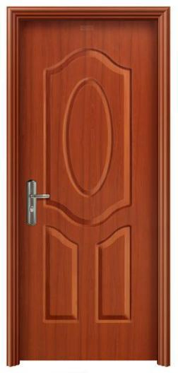 Main Entry Steel Security Door Front Wood Metal Doors for Residential Home