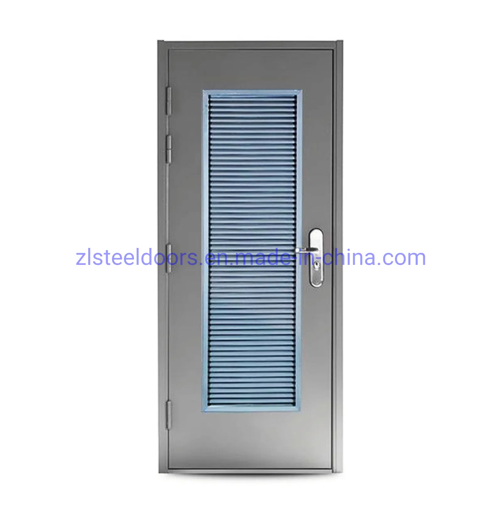 Low Price Aluminum Steel Fire Modern Louvered Steel Security Doors European Louver Doors