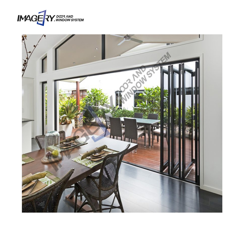 Modern New Nice Narrow Metal Outdoor Quality Folding Door Louvered Bifold Doors