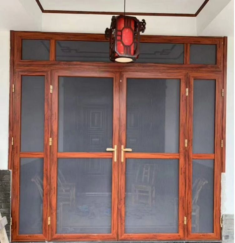 Sales Stainless Steel Aluminum Alloy Door Accordion Style Sliding Window Door Folding Diamond Mesh Mosquito Rodent Proofdoor