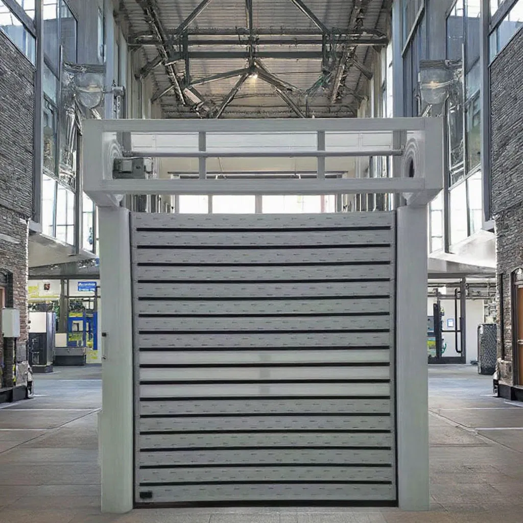 Aluminum Garage Intelligent High Speed Spiral Door with Manual Buttons Fast Roller Shutter Industrial Doors