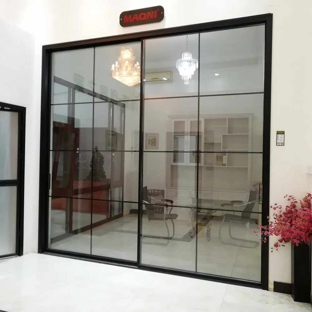 Fluorocarbon Coating Heavy Duty Aluminum Sliding Door with Stainless Steel Mesh/Mosquito Net