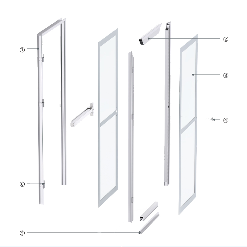 Emergency Escape Panic Device Steel Metal Glass Door Fire Rated Door