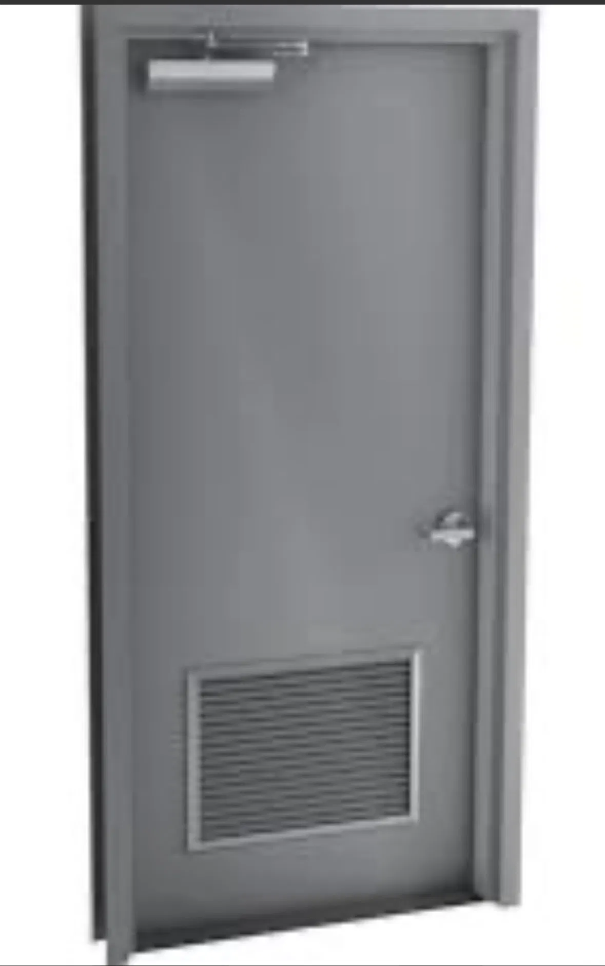 Hot Sale Steel Fire Door with Louvered Design for Safety
