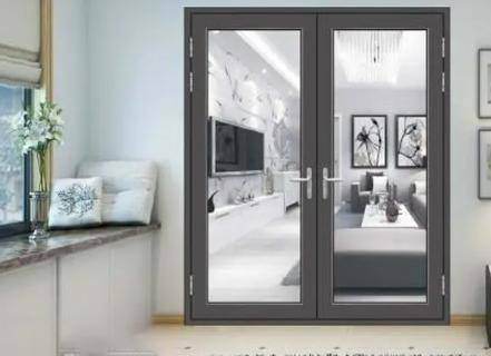 China Factory Lowest Price Black Soundproof Metal Door Acoustic Aluminium Door