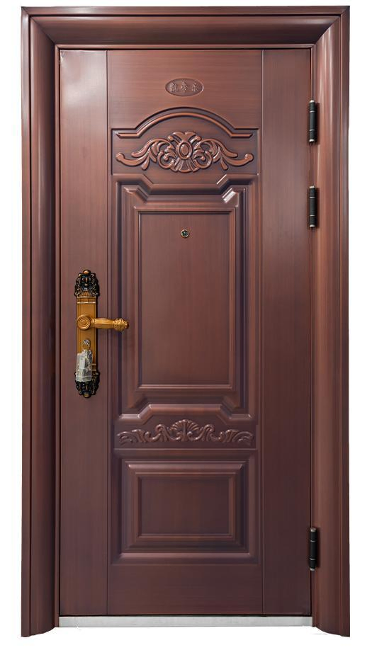 China Steel Aluminum Door Security Entrance Interior Guangdong Exterior Metal Modern Wrought Iron Front Single Double Armored Pivot Windows and Door Price