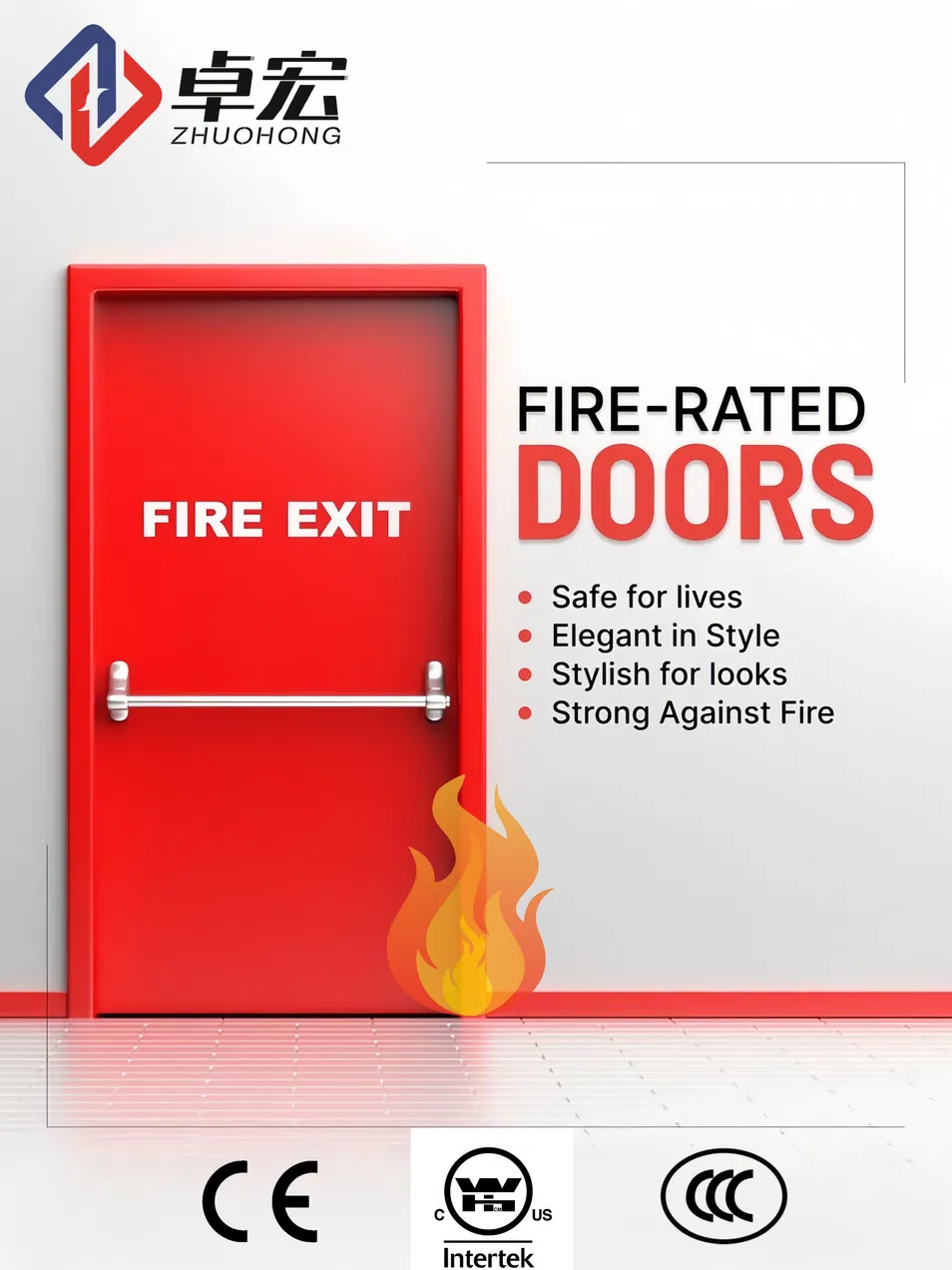 Steel Fire-Rated Door Detail