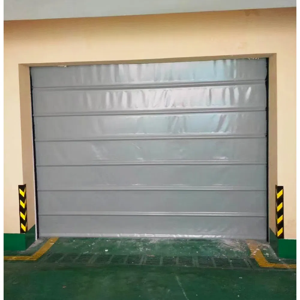 Windproof Industrial Warehouse Roller Shutter Automatic PVC High Speed Vertical Overhead Rapid Belt Folding Soft Rolling up Stacking Door