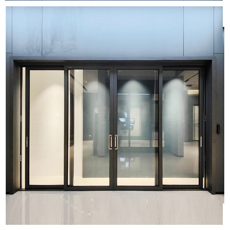 Excellent Sealed Glass Aluminium Sliding Door with Stainless Steel Mesh