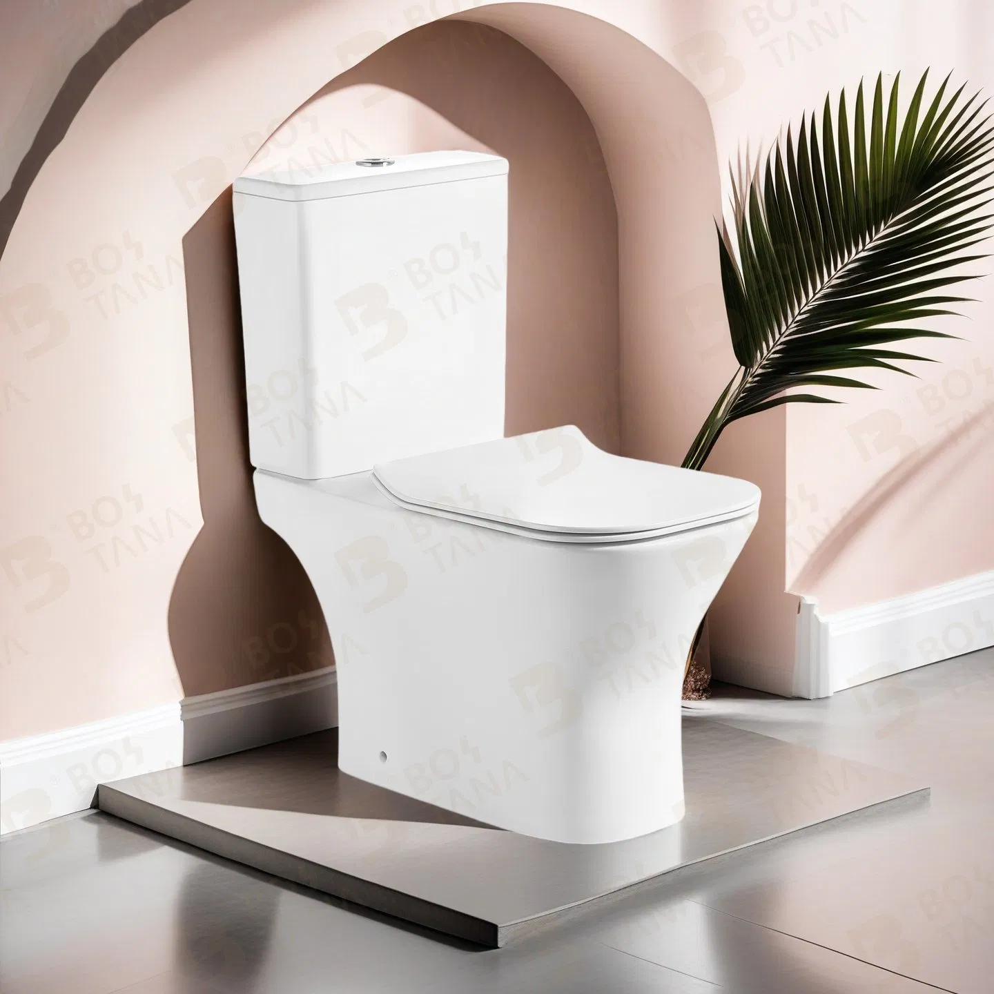 New Tornado Flushing Ceramic Two Piece Toilet Luxury Washdown Sanitaryware Toilet