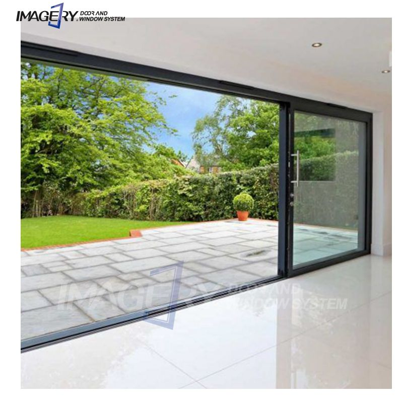 129+ Full Sealed Glass Aluminium Sliding Door with Stainless Steel Mesh