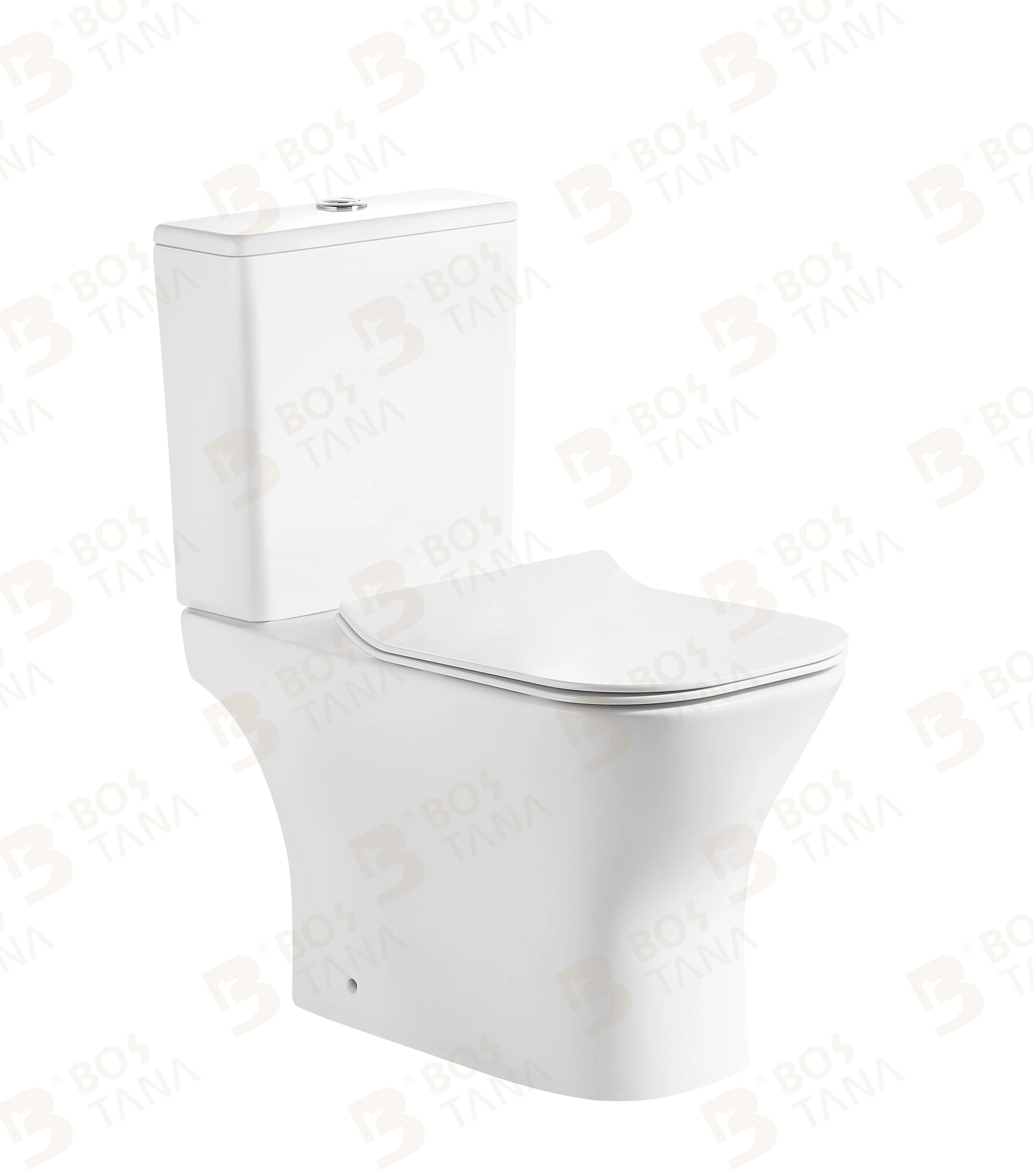 New Tornado Flushing Ceramic Two Piece Toilet Luxury Washdown Sanitaryware Toilet