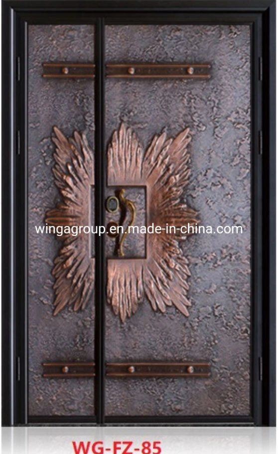 Antique Panels Security Cast Board Steel Metal Iron Door Wg-Fz-49