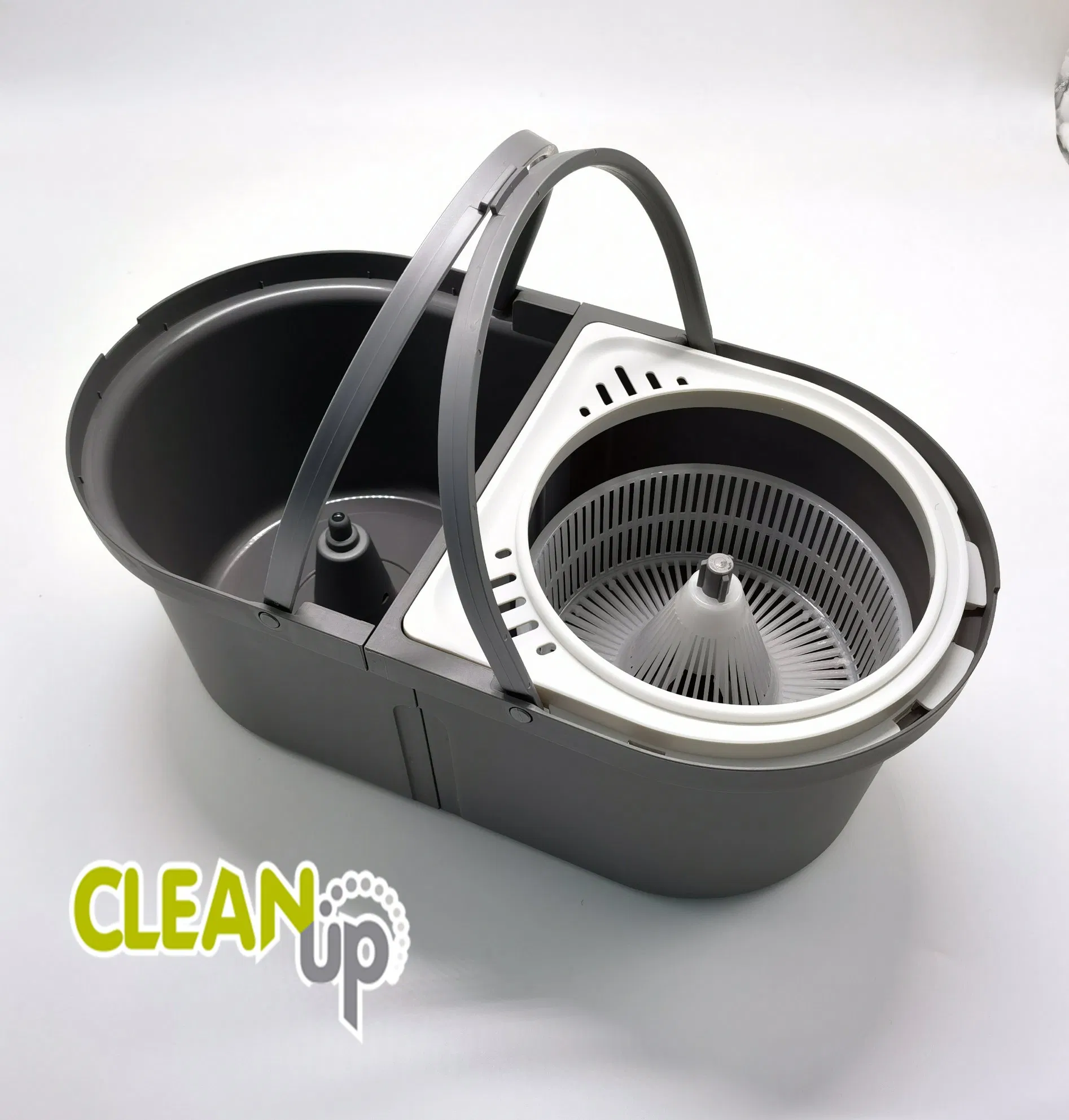 Flexible New Design 2 in 1 Detachable Bucket Space-Saving Magic Mop Tornado Mop Smart Spin Mop and Bucket with Wringer Set