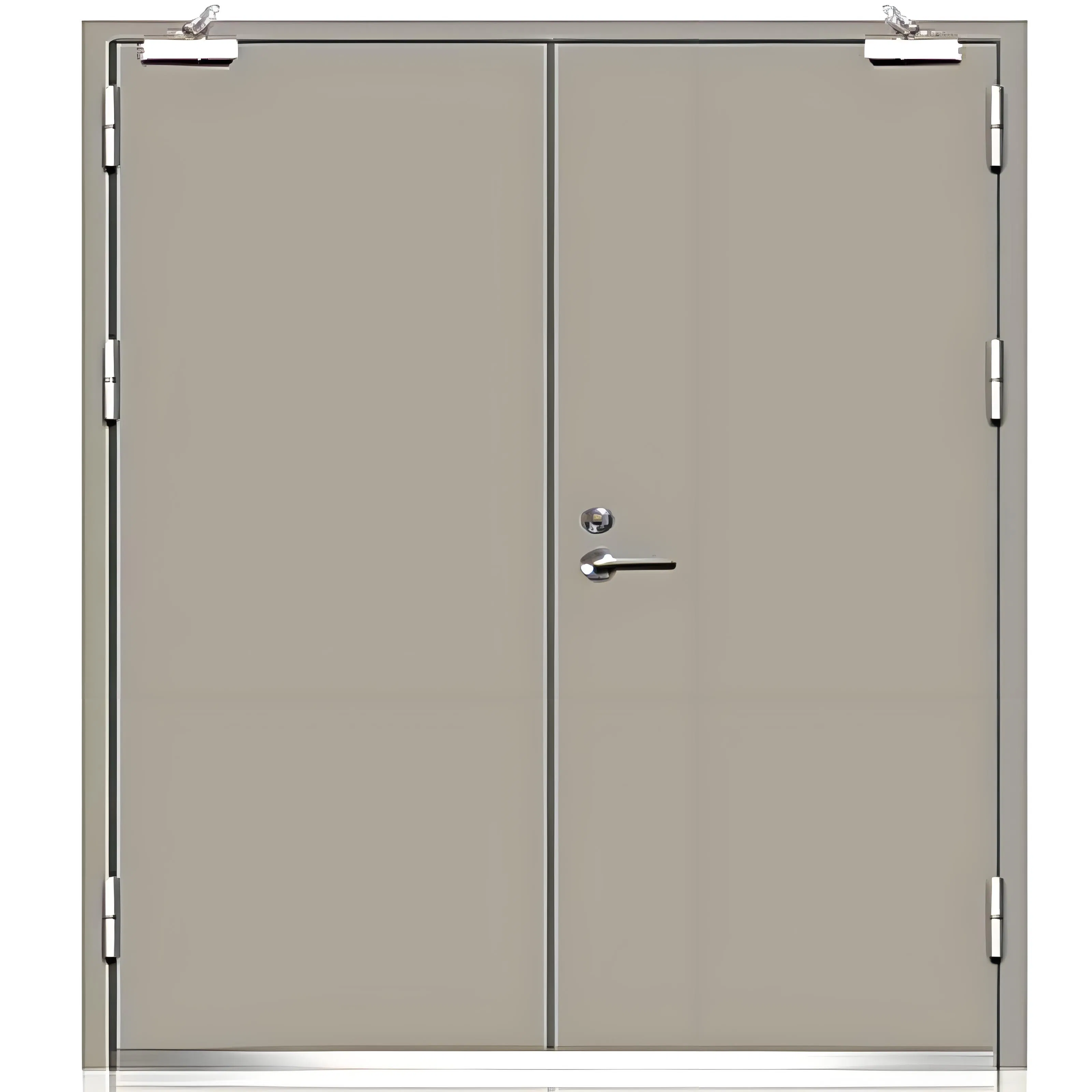 UL Listed Metal Door Fireproof Double Open Steel Fire Rated Door Security Door