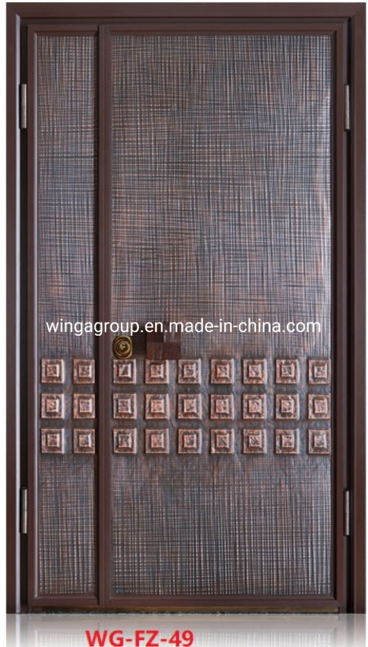 Antique Panels Security Cast Board Steel Metal Iron Door Wg-Fz-49