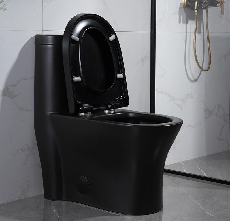 Modern S-Trap Siphon Flushing Elongated Floor Mounted Bathroom Accessories Sanitary Ware Wc Ceramic One Piece Toilet Bowl