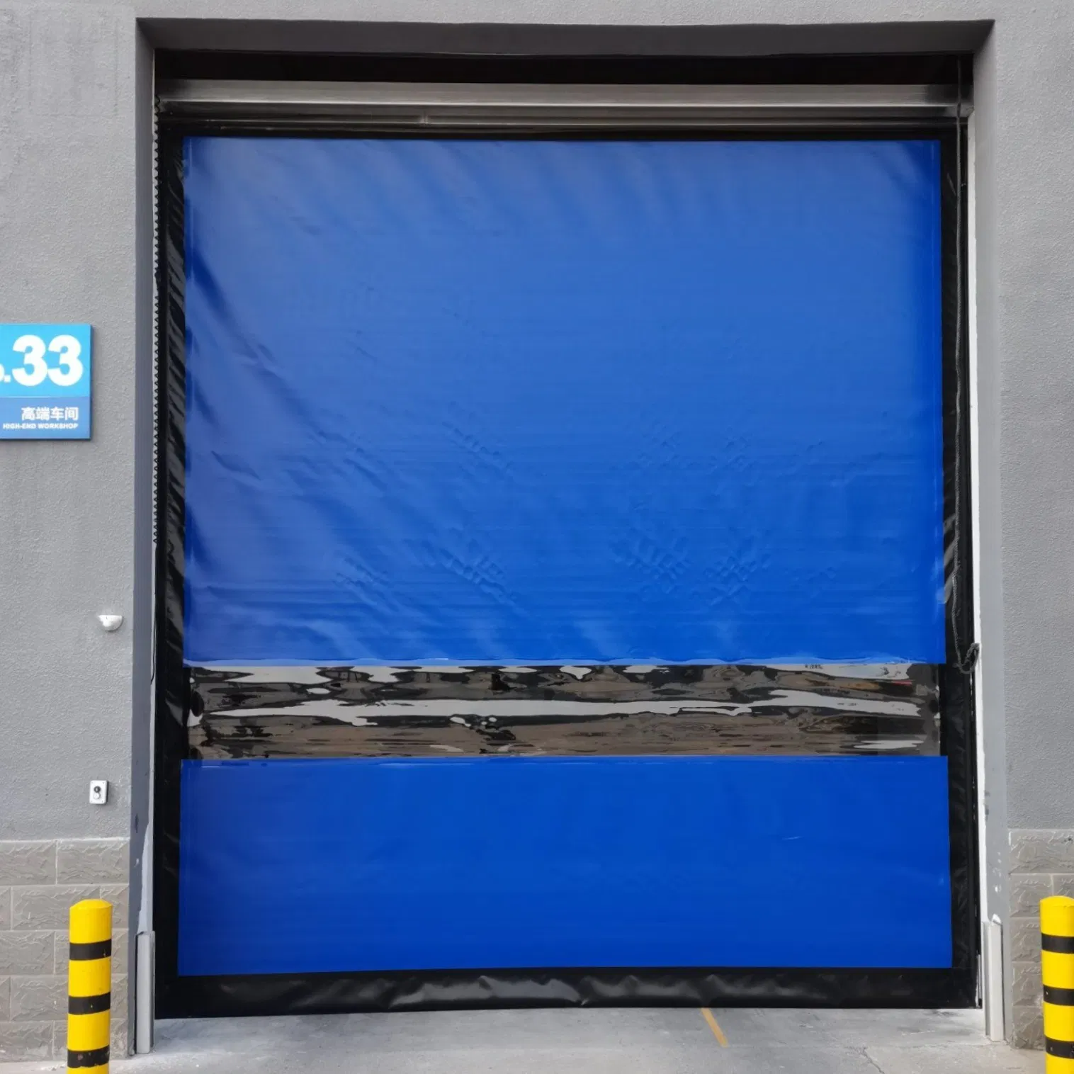 Durable Best-Selling Safe Reliably Sealed Self-Repairing PVC Fabric Zipper High Speed Roller Shutter Door for Industrial Applications