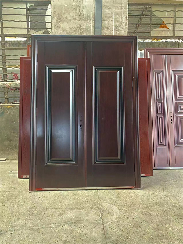 Security Glass Metal Door Oval Glass