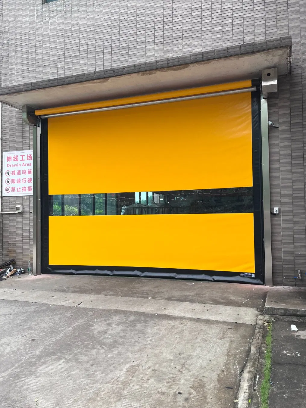 Durable Best-Selling Safe Reliably Sealed Self-Repairing PVC Fabric Zipper High Speed Roller Shutter Door for Industrial Applications