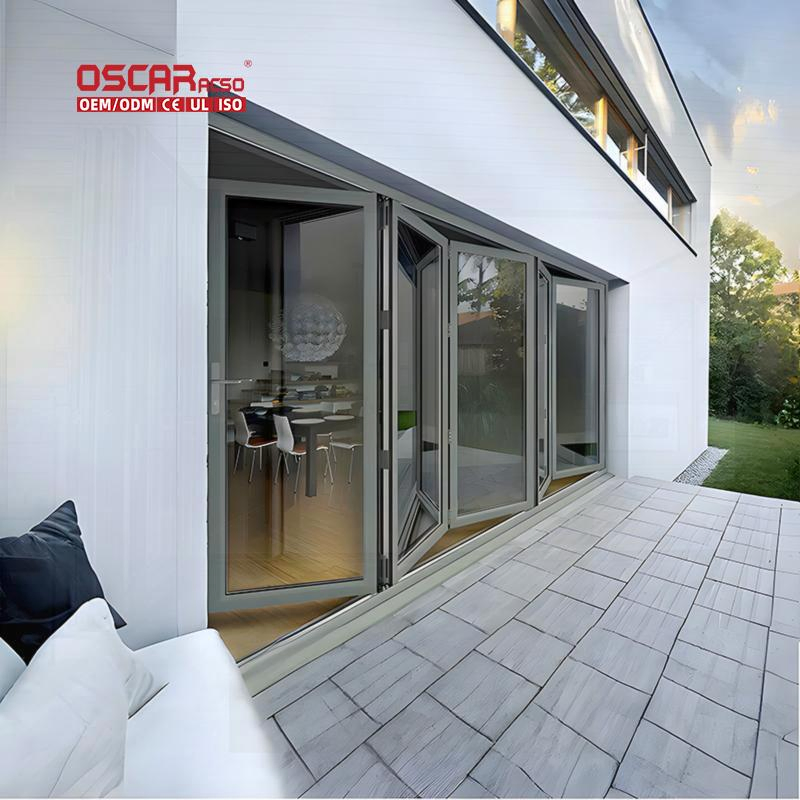 PVC High Speed Automatic Fold up Industrial Fast Roller up Shutter Stacking Folding Door