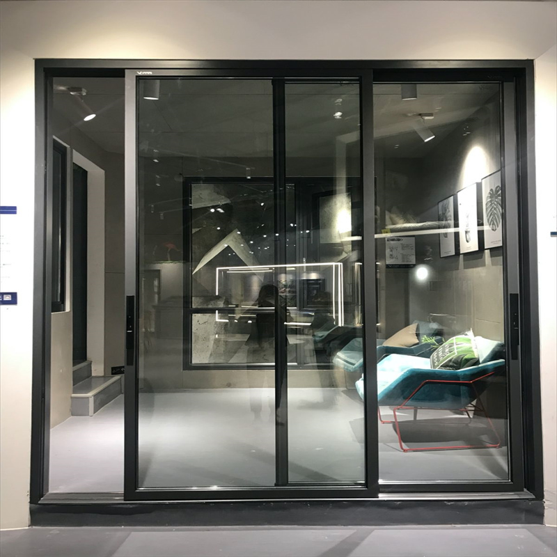 Excellent Sealed Glass Aluminium Sliding Door with Stainless Steel Mesh
