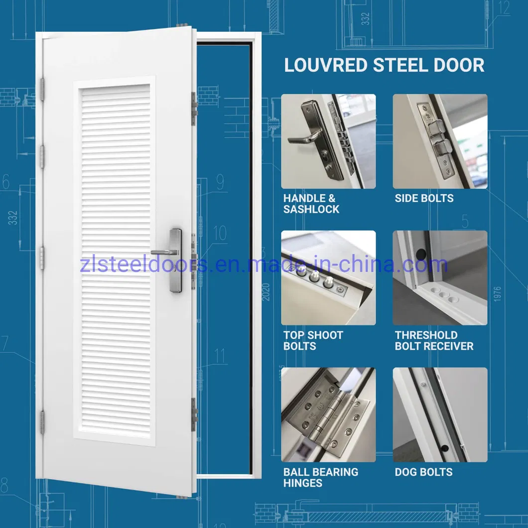 Steel Louvered Door Detail 4