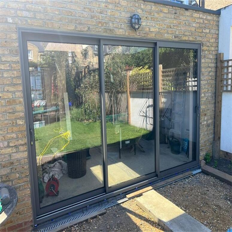 Entry Aluminum Balcony Sliding Door with 304 Stainless Steel Mesh Mosquito Net