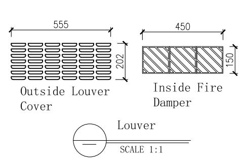 UL Certificated Louver Door Customized Fire Rated Steel Louvered Door