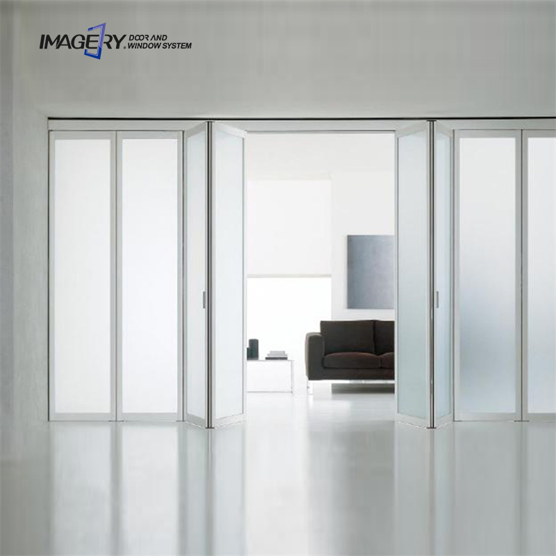 Modern New Nice Narrow Metal Outdoor Quality Folding Door Louvered Bifold Doors