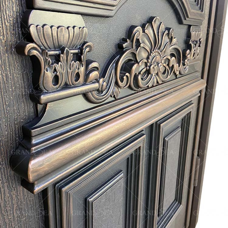 Doors Exterior Modern Black Double Exterior Door Aluminum Exterior Louvered Door