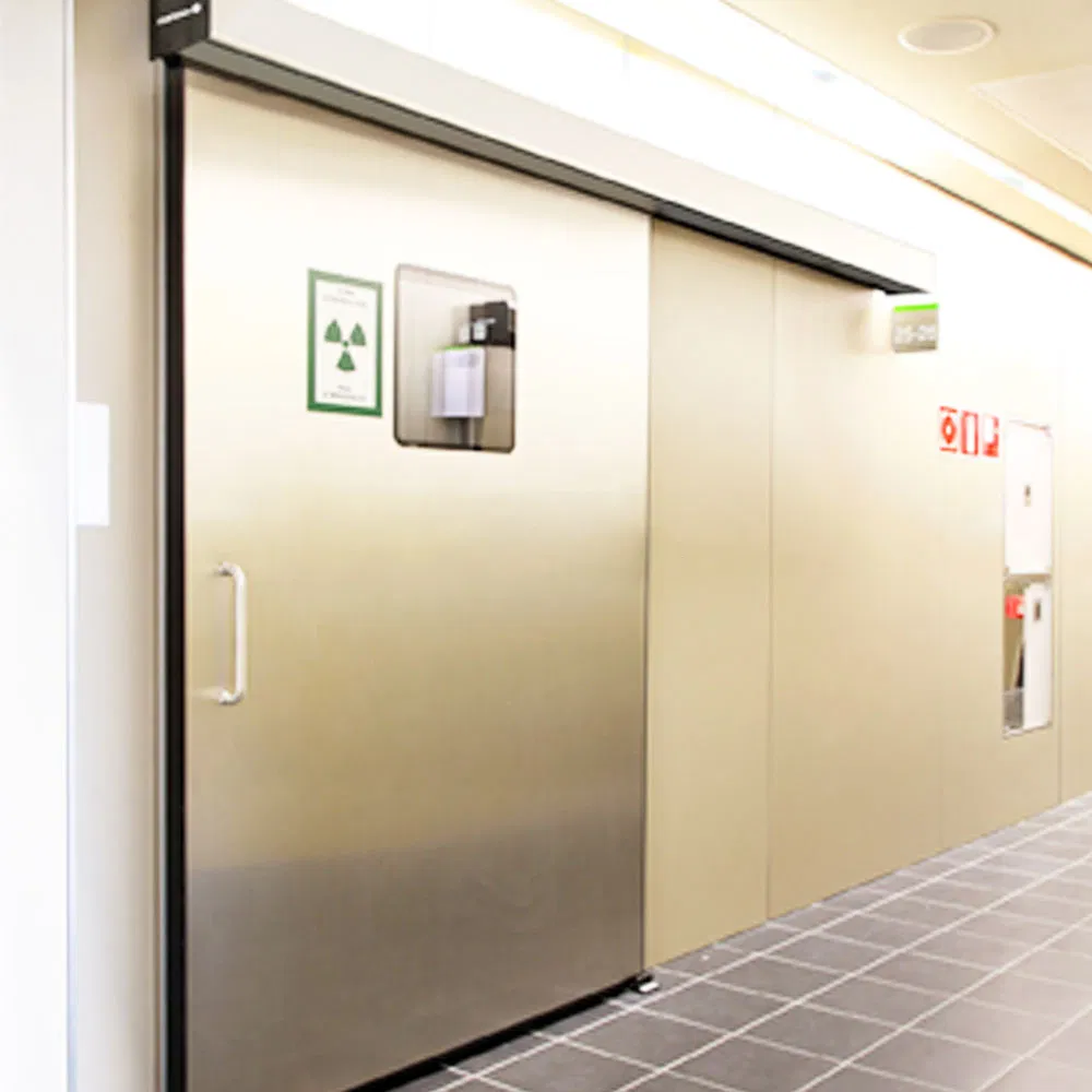 ICEN 4mm 5mm X Ray Lead Door Shielding Automatic Anti Radiation Door For Ct Room