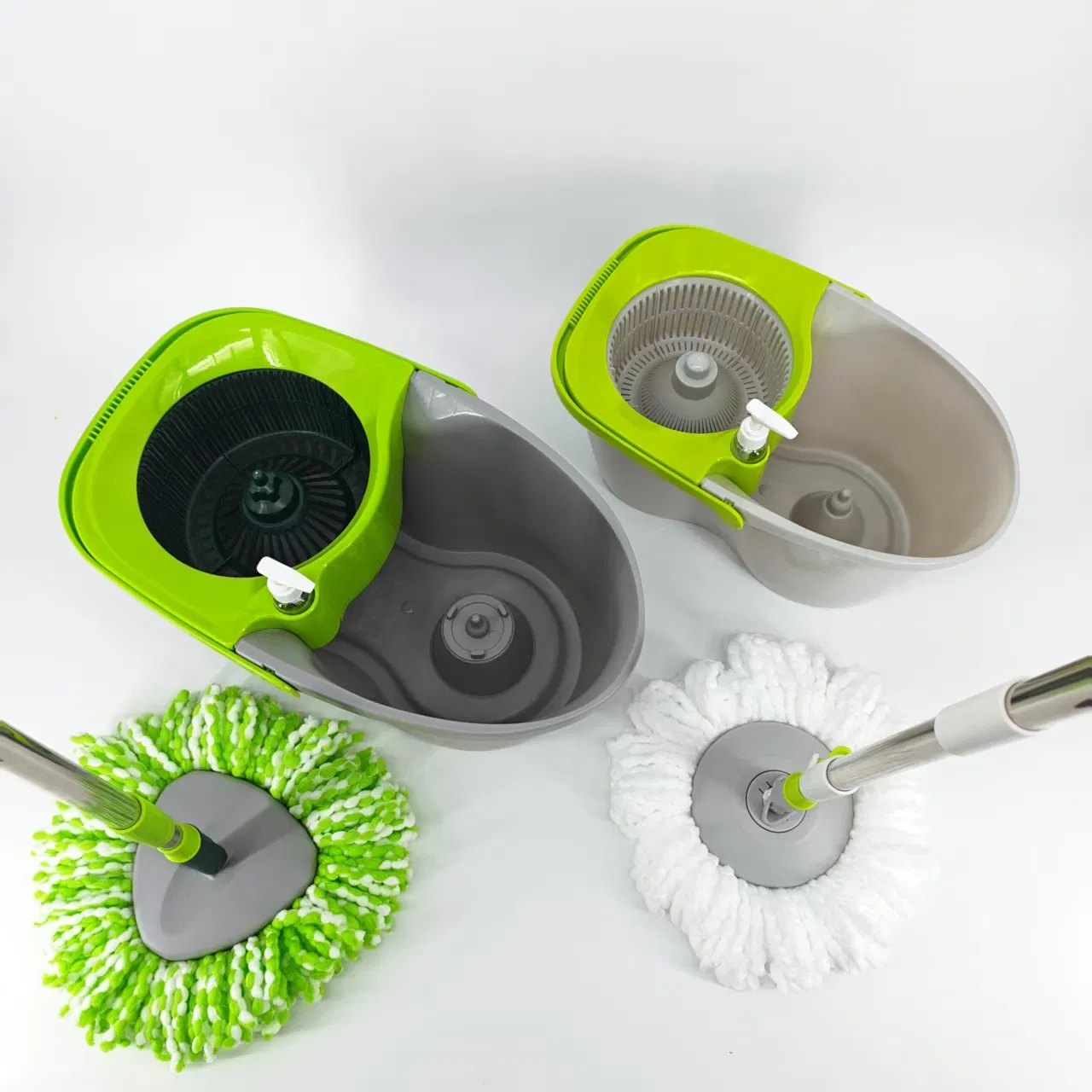 Tornado Spin Mop System Microfiber Spinning Mop and Bucket with Wringer Set for Home Floor Cleaning of Hard-Wood Laminate Tile