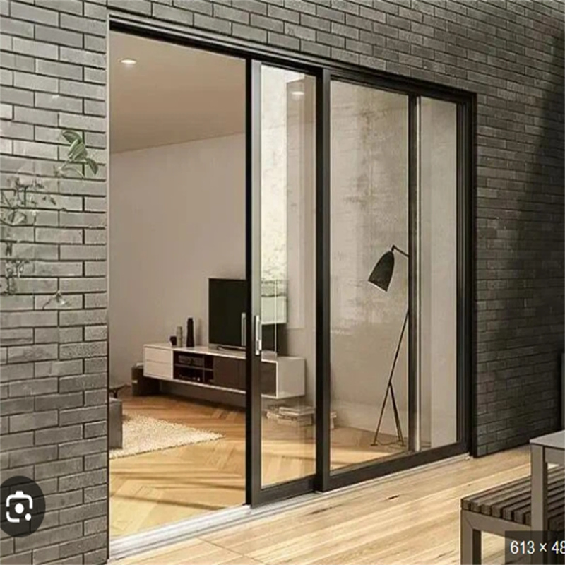 Entry Aluminum Balcony Sliding Door with 304 Stainless Steel Mesh Mosquito Net