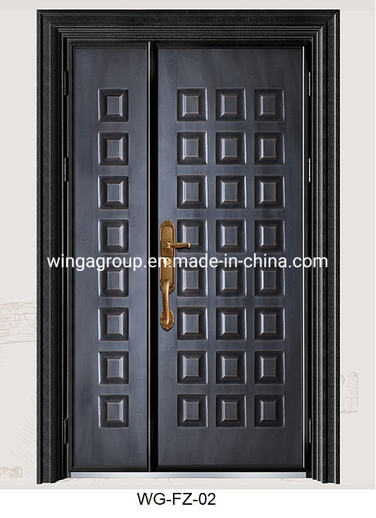 Antique Panels Security Cast Board Steel Metal Iron Door Wg-Fz-49