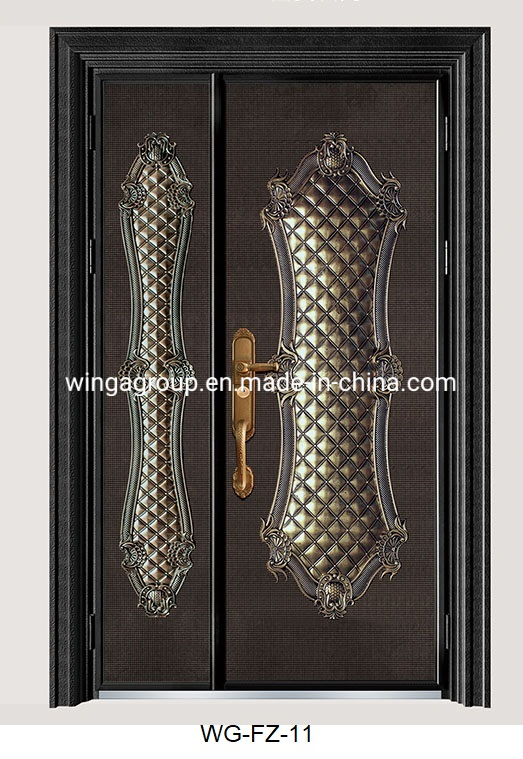 Antique Panels Security Cast Board Steel Metal Iron Door Wg-Fz-49