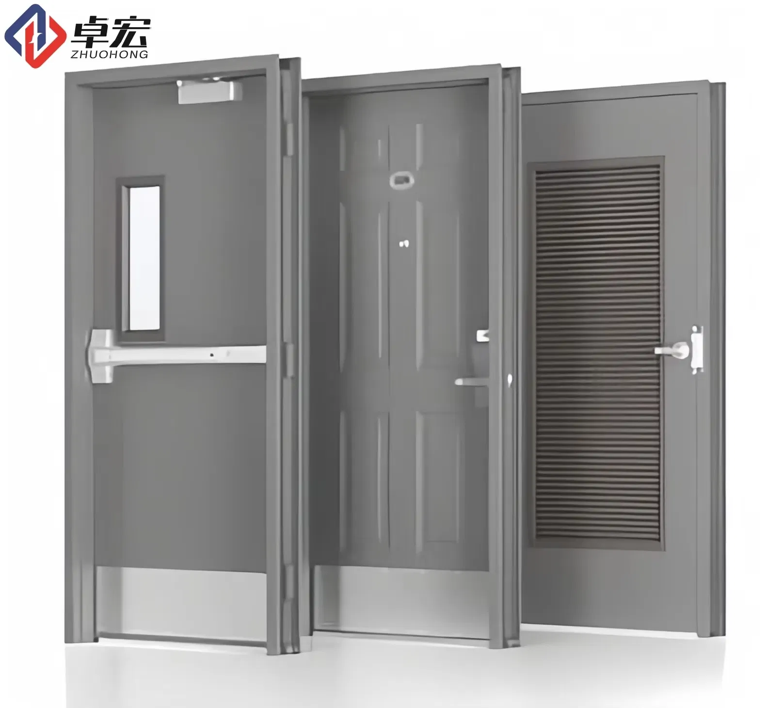 Metal Security Door for Apartment Steel Louvered Door